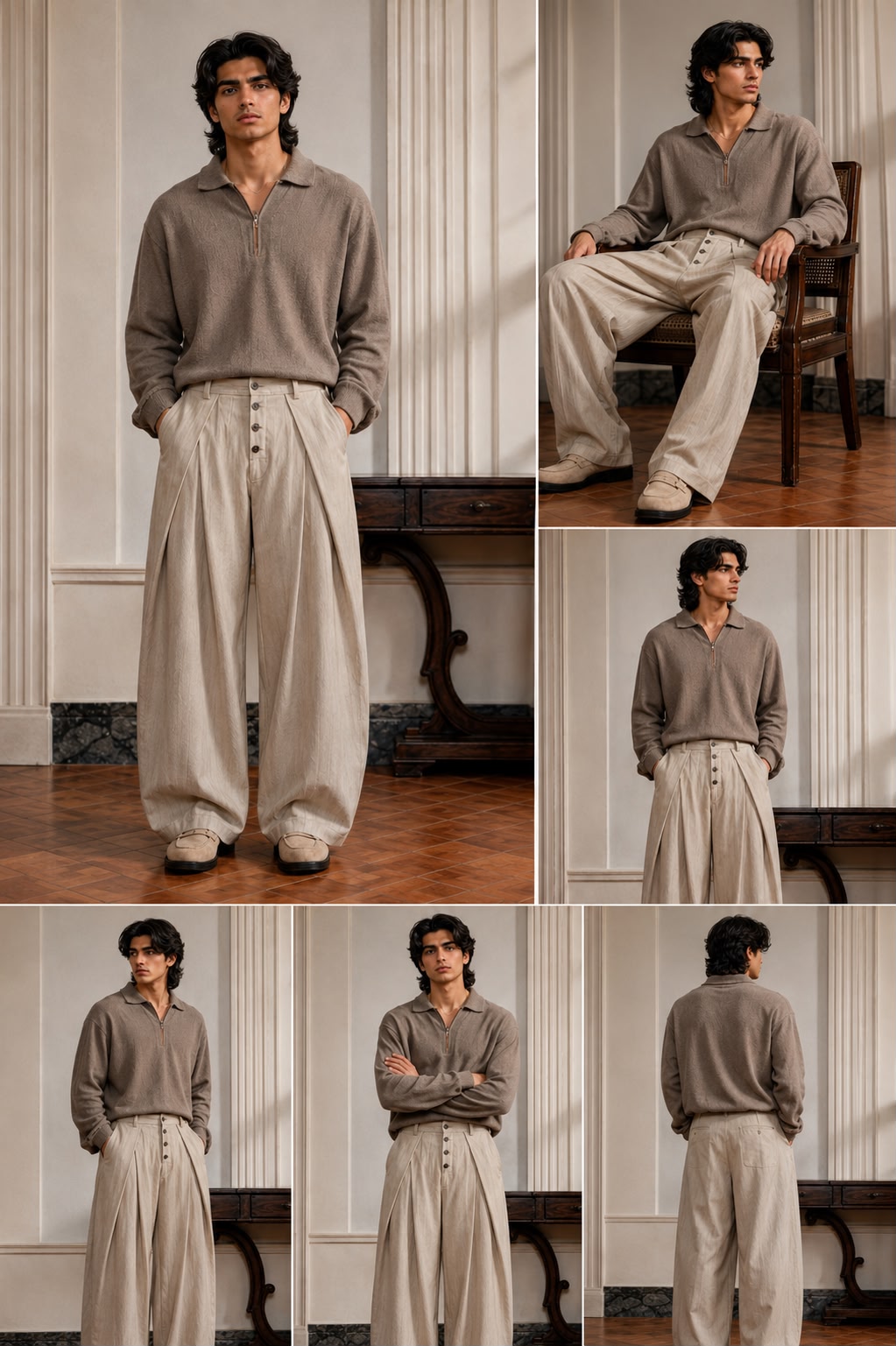 Aurum Cross Pleat Pant